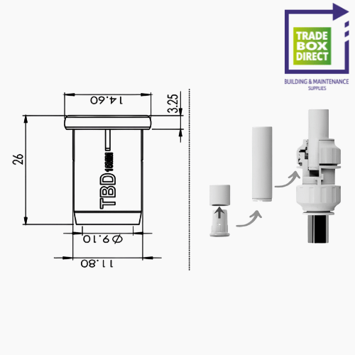 TRADEBOXDIRECT - 15MM PIPE STIFFENER INSERT - VARIOUS PACKS - Image 5