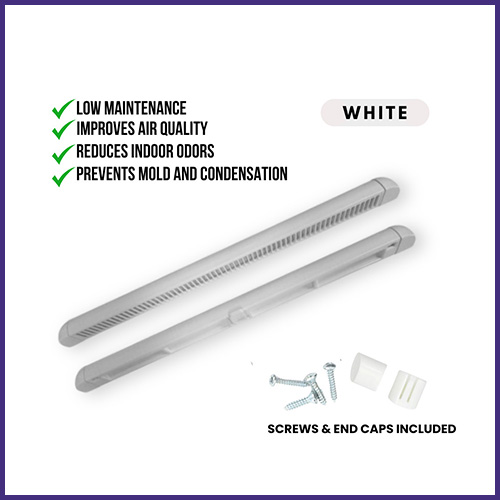 TRICKLE SLOT VENTS WINDOW VENTILATION REAL PVC PLASTIC 300MM 400MM - Image 2