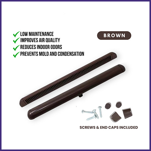 TRICKLE SLOT VENTS WINDOW VENTILATION REAL PVC PLASTIC 300MM 400MM - Image 3