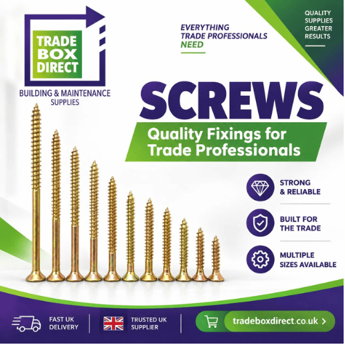 MULTI-PURPOSE GOLDEN POZI COUNTERSUNK WOOD SCREWS - Image 4