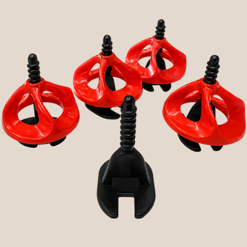 TILE SPACER LEVELING SYSTEM 2MM FLOOR TWISTER SPACER SCREWS + RED TWISTER NUTS - Image 2