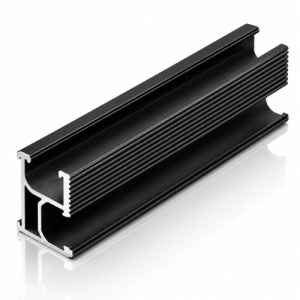 Fastensol Black Mounting Rail 3.55m