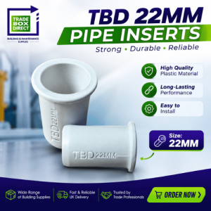 TRADEBOXDIRECT - 22MM PIPE STIFFENER INSERT - VARIOUS PACKS