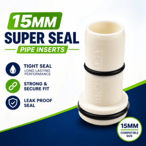 TradeBoxDirect 15mm Pipe Insert Super Seal – Plumbing Pipe Support & Sealing (Copy)