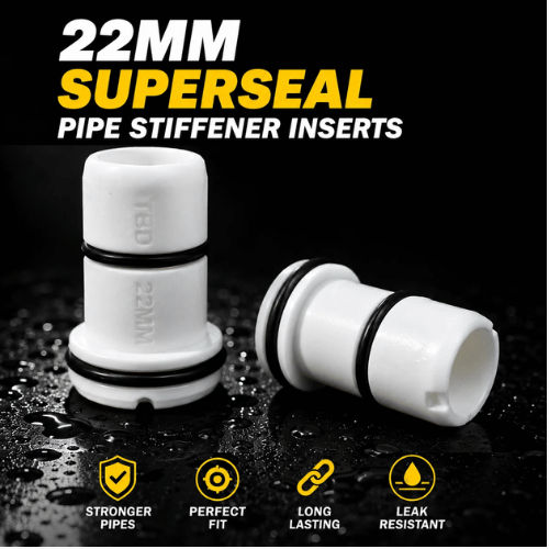 TradeBoxDirect 22mm Pipe Insert Super Seal – Plumbing Pipe Support & Sealing - Image 3