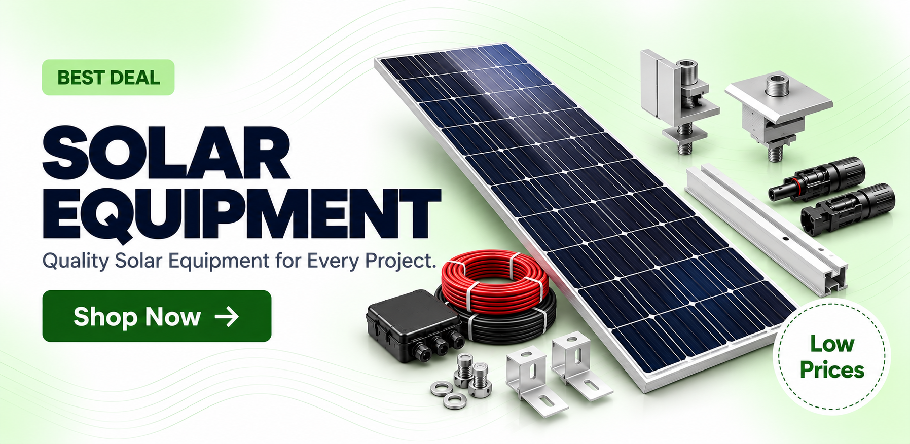 Solar equipment best deals